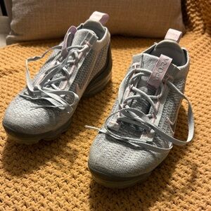 Stylish Gray and Pink Sneakers